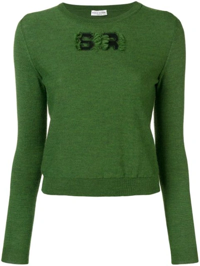 Shop Sonia Rykiel Round Neck Jumper - Green