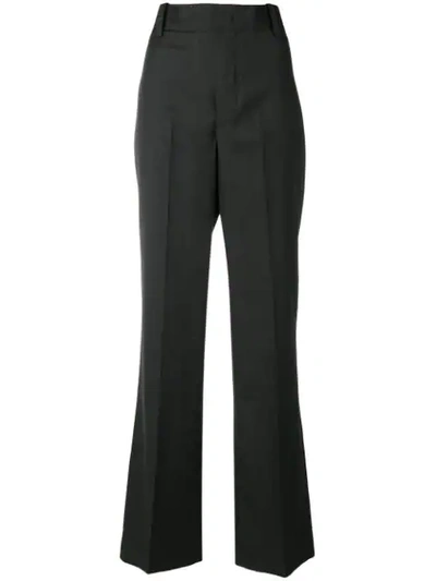 Shop Isabel Marant Étoile Check High Waisted Trousers In Grey