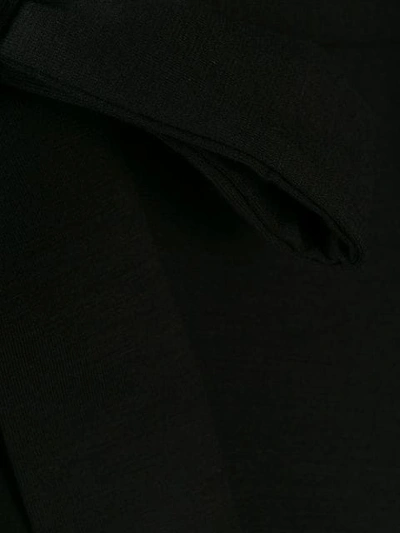Shop La Perla Tres Souple Lace-trimmed Robe In Black