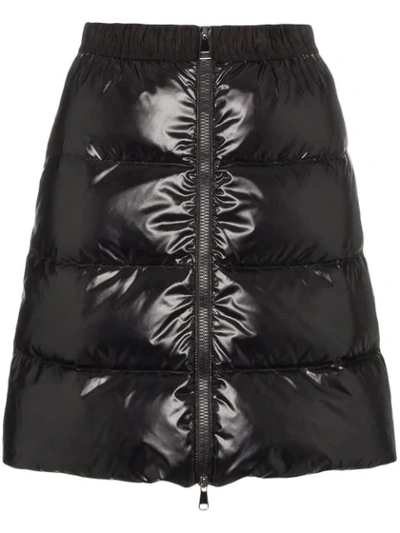 Shop Moncler Gefütterter Minirock In Black