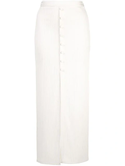 Maxi Slit Skirt White