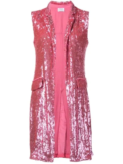 Shop P.a.r.o.s.h Sequin Waistcoat In Pink