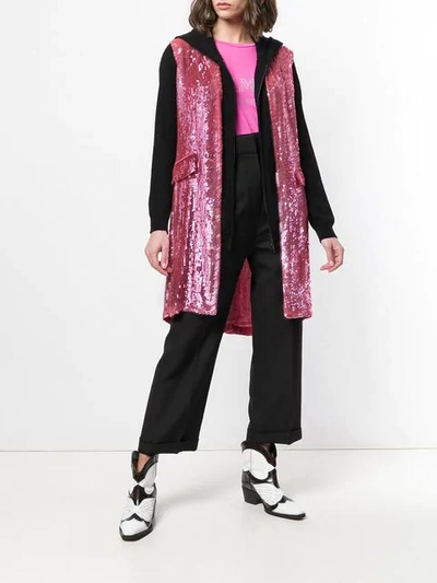 Shop P.a.r.o.s.h Sequin Waistcoat In Pink
