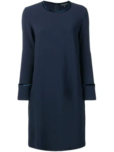 Shop Antonelli Straight Fit Dress In Blue