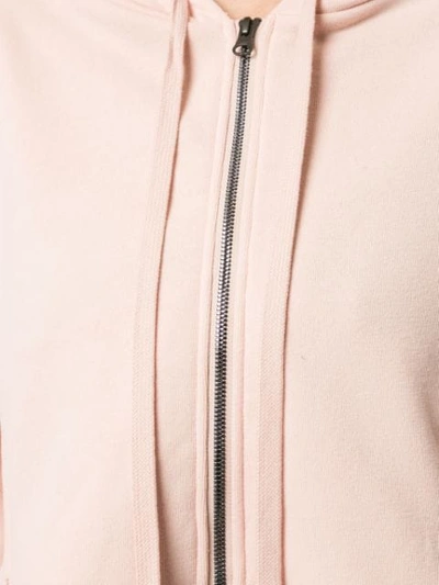 Shop Alo Yoga Cropped Zipped Hoodie In Pink
