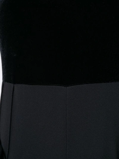 Shop Giorgio Armani V Neck Jumpsuit In Black