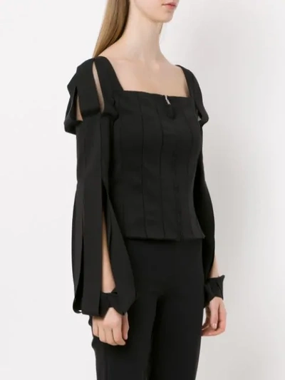 Shop Gloria Coelho Louis Xv Cardigan In Black