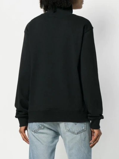 Shop Perks And Mini P.a.m. Paris Turtleneck Jumper - Black