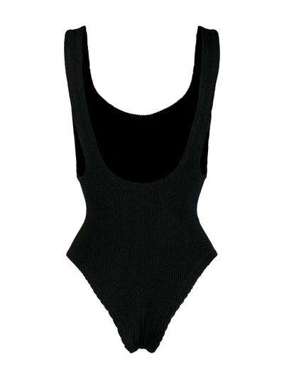 Shop Reina Olga Ruby Scrunch Swimsuit In Black