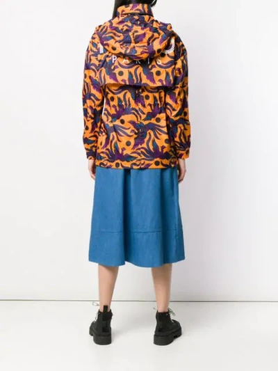 Shop Kenzo Flying Phoenix Windbreaker In Orange