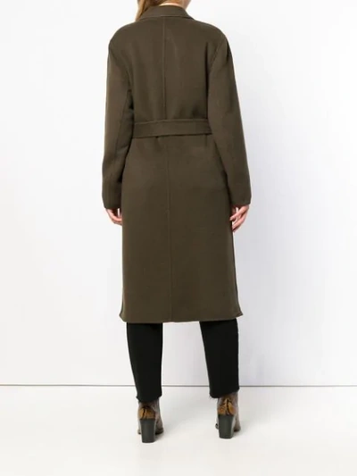 Shop P.a.r.o.s.h . Belted Trench Coat - Green
