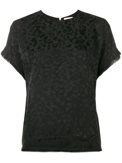 Shop Zadig & Voltaire Zadig&voltaire Leopard Patterned Top - Black