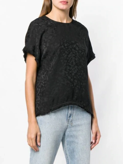 Shop Zadig & Voltaire Zadig&voltaire Leopard Patterned Top - Black