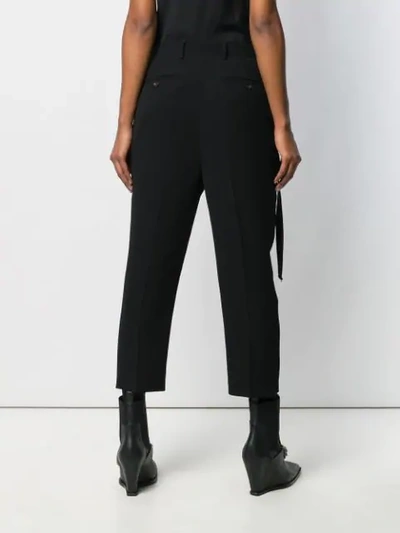 Shop Rick Owens Tailored Trousers In Black