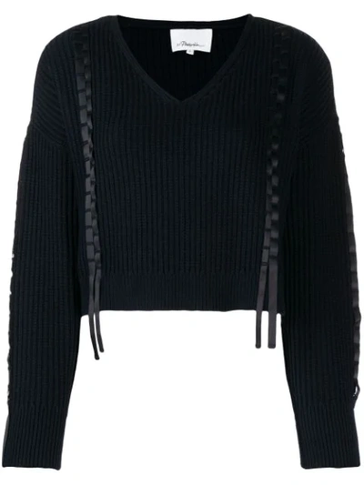 Shop 3.1 Phillip Lim / フィリップ リム Cropped-strickpullover In Blue