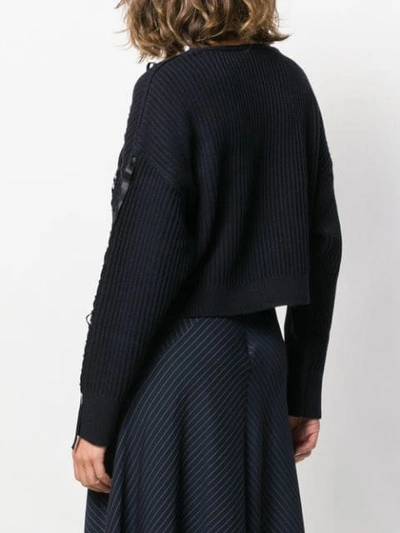 Shop 3.1 Phillip Lim / フィリップ リム Cropped-strickpullover In Blue