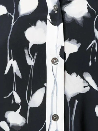 Shop Equipment Eleonore Floral Print Shirt In Black