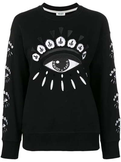 Shop Kenzo Eye Sweatshirt In Black