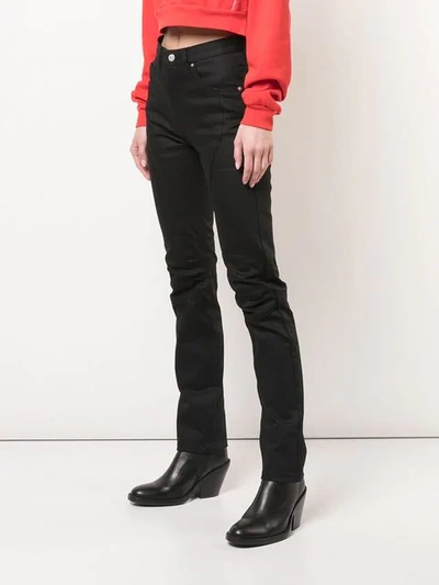Shop Alyx Panelled Skinny Trousers In Black