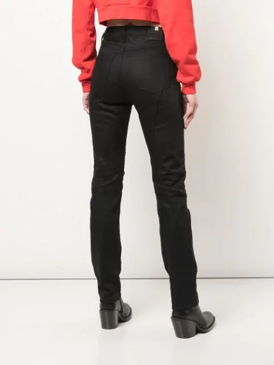 Shop Alyx Panelled Skinny Trousers In Black