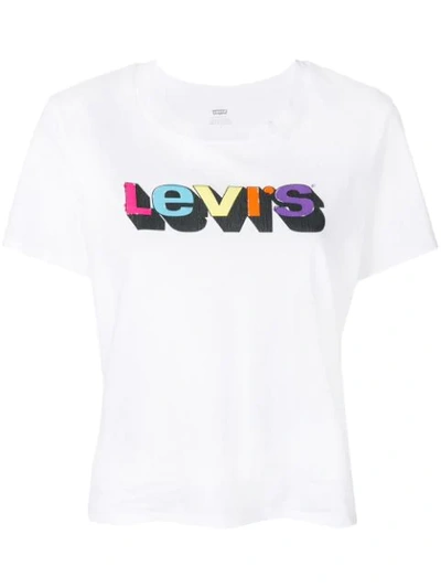 Shop Levi's T-shirt Mit Logo-print - Weiss In White