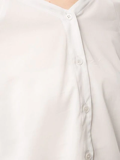 Shop Ballsey Short-sleeved Blouse - Grey In Gray