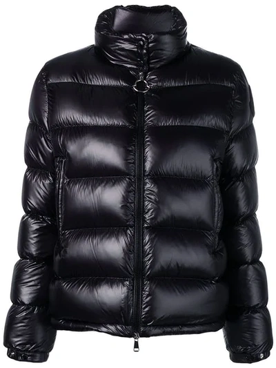 Shop Moncler Padded Ski Coat In Black