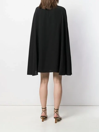 Shop Etro Cape Dress - Black