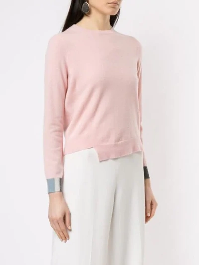Shop Anteprima Gestreifter Pullover - Rosa In Pink