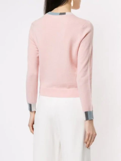 Shop Anteprima Gestreifter Pullover - Rosa In Pink