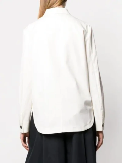 Shop Jil Sander Denim Overshirt Jacket In White