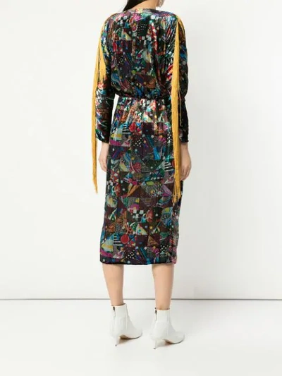 Shop Romance Was Born Del Patchwork Dress In Multicolour