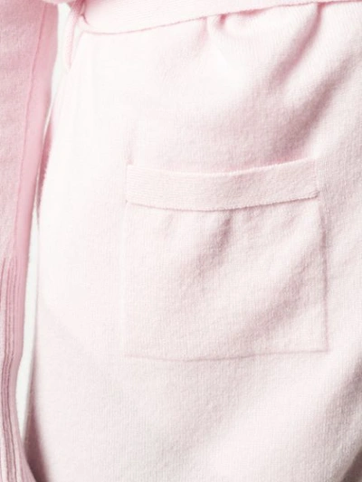 THOM BROWNE 长羊绒开衫 - 粉色