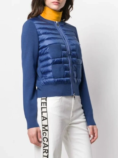 Shop Moncler Quilted Puffer Jacket - Blue