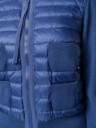 Shop Moncler Quilted Puffer Jacket - Blue