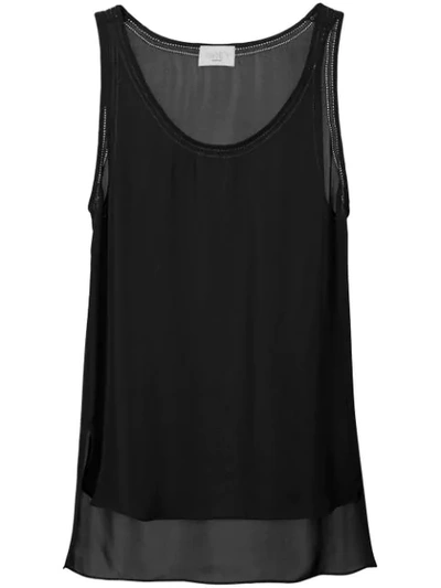 Shop Jason Wu Grey Jason Wu Classic Fitted Vest Top - Black