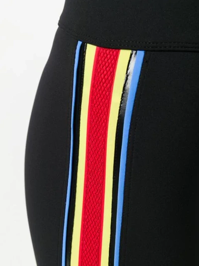 Shop No Ka'oi Side Stripe Sports Leggings In Black