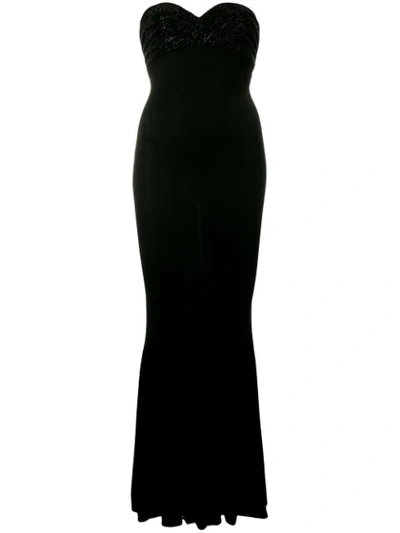 Shop Alexandre Vauthier Stretch Bustier Dress In Black