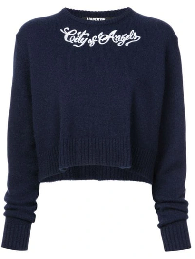 Shop Adaptation City Of Angels Sweater In Navy