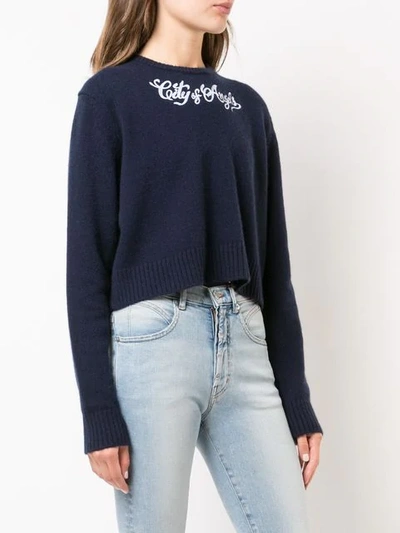 Shop Adaptation City Of Angels Sweater In Navy