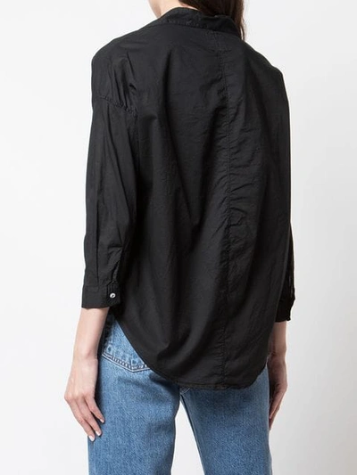 Shop A Shirt Thing Classic Tunic Blouse In Black