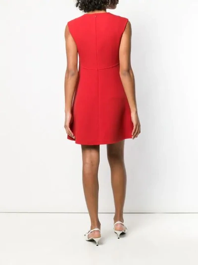 Shop Valentino V A-line Dress In Red