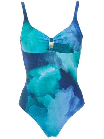 Shop Lygia & Nanny Printed Roberto Swimsuit In Blue