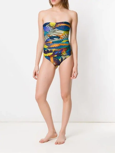 Shop Lygia & Nanny Melissa Swimsuit In Multicolour