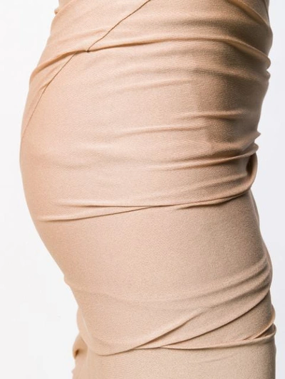 Shop Tom Ford Gathered Pencil Skirt - Neutrals