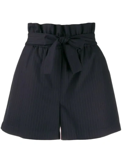 3.1 PHILLIP LIM PAPERBAG WAIST SHORTS - 蓝色