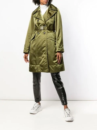 Shop N°21 Loose Fitted Coat In Green