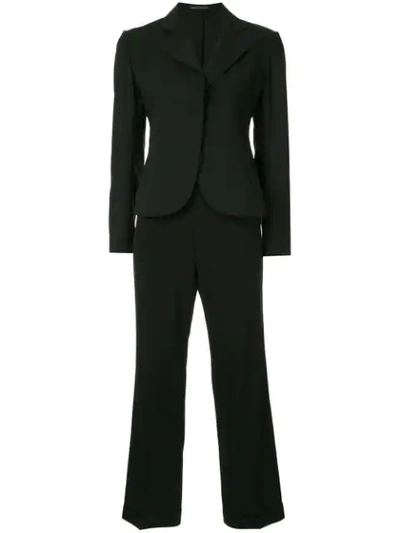 Shop Yohji Yamamoto Vintage Yohji Yamamoto  Lightweight Slim Suit - Black