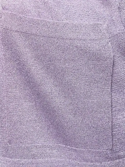 Shop Missoni Open Front Cardigan In Purple