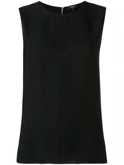 Shop Theory Sleeveless Blouse In Black